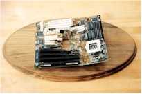 Pentium board met a 9 pound hammer
